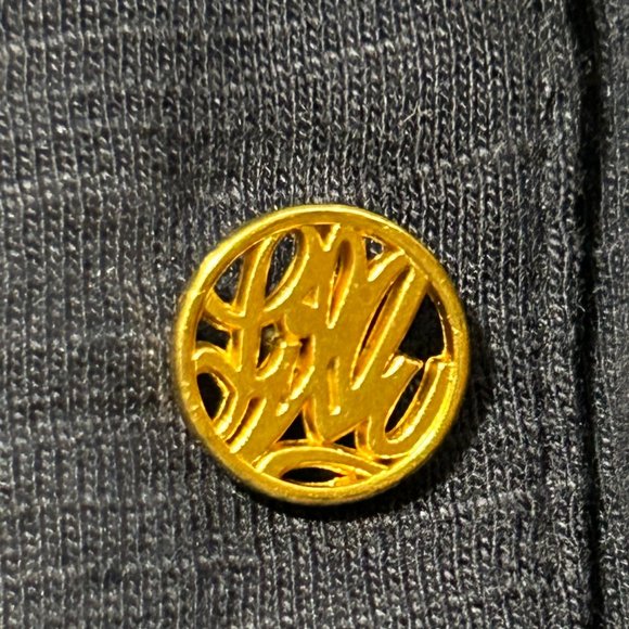 Lilly Pulitzer Navy Blue 3/4" Sleeve Cotton/Modal Dress Size Small ~EUC - Picture 9 of 12